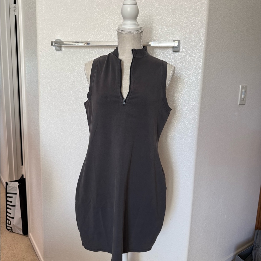 SKIMS Ash Zip-Front Mini Dress